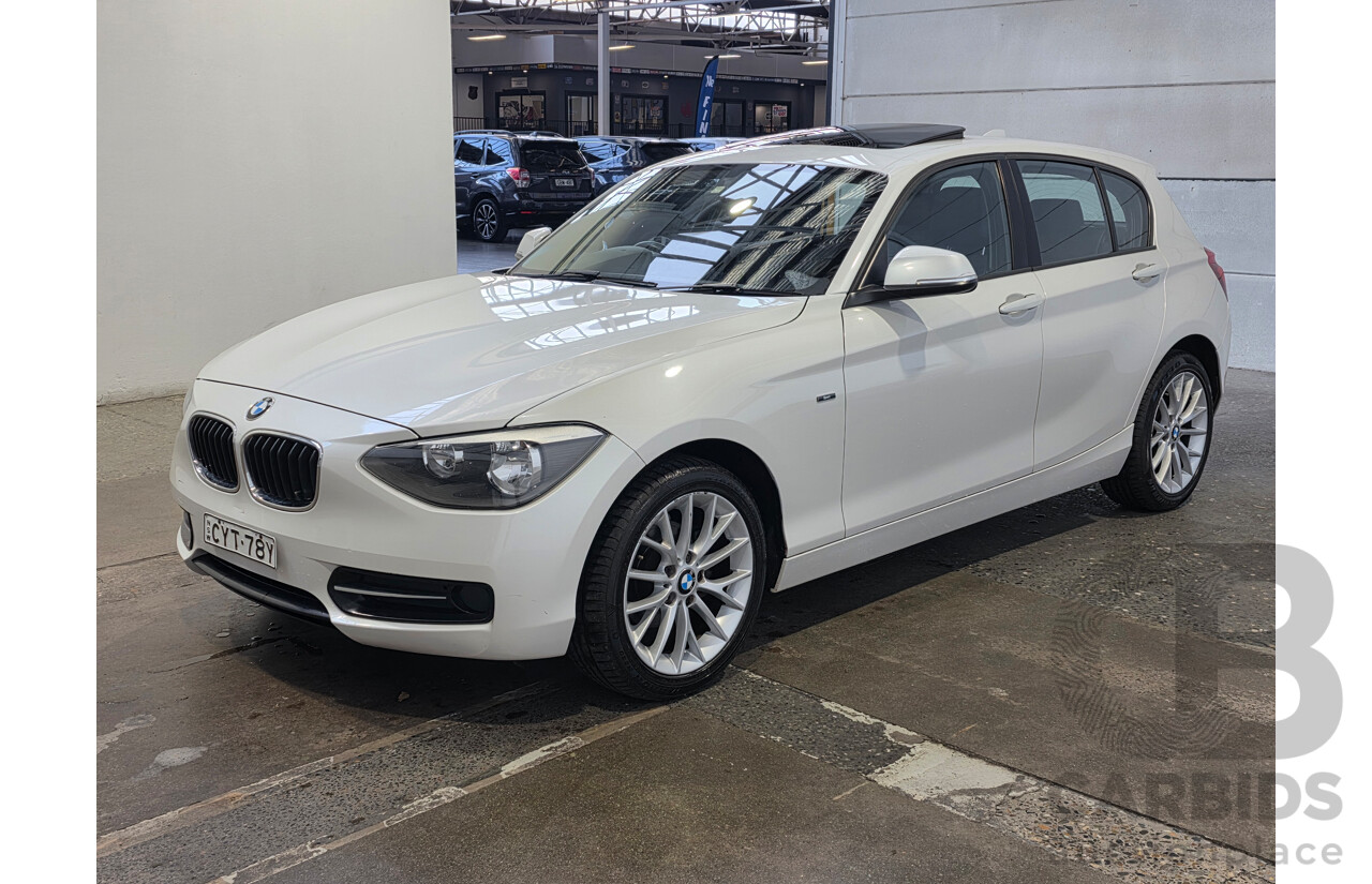 2/2015 BMW 116i Sport F20 MY15 5d Hatchback Mineral White Metallic Turbo 1.6L