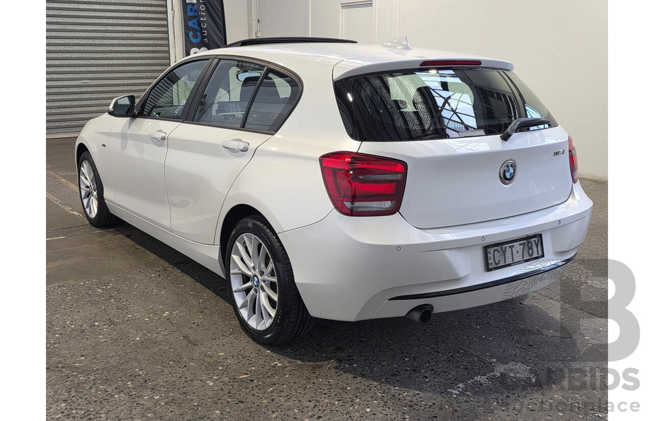 2/2015 BMW 116i Sport F20 MY15 5d Hatchback Mineral White Metallic Turbo 1.6L