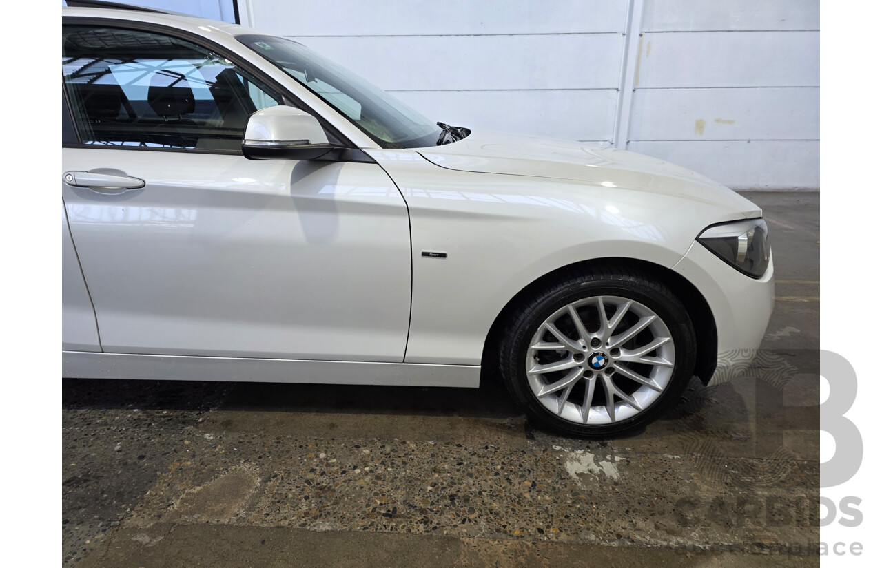 2/2015 BMW 116i Sport F20 MY15 5d Hatchback Mineral White Metallic Turbo 1.6L