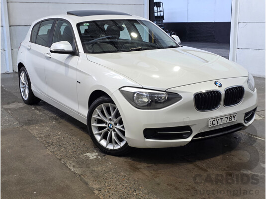 2/2015 BMW 116i Sport F20 MY15 5d Hatchback Mineral White Metallic Turbo 1.6L