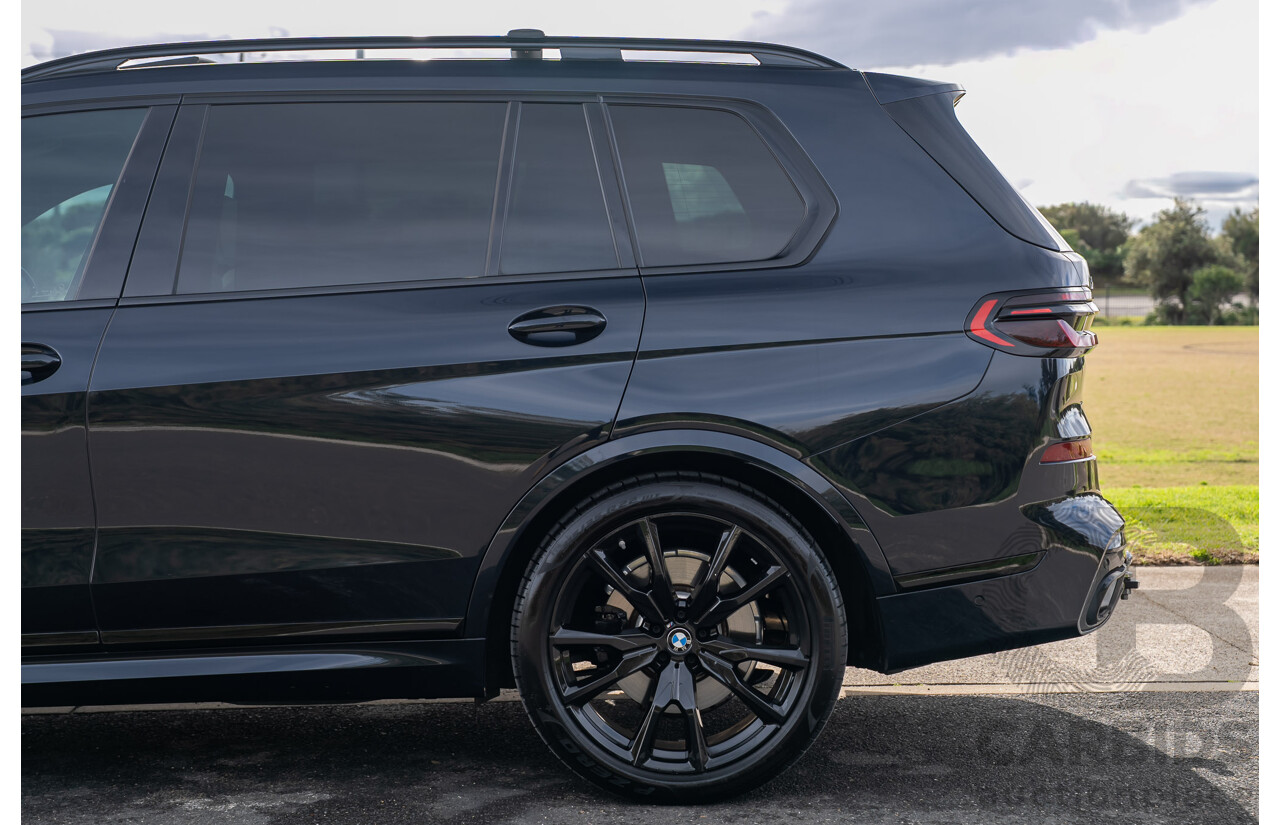 7/2024 BMW X7 xDrive40d M Sport MHEV (AWD) G07 LCI 4d Wagon Carbon Black Metallic Turbo Diesel 3.0L - 7 Seater