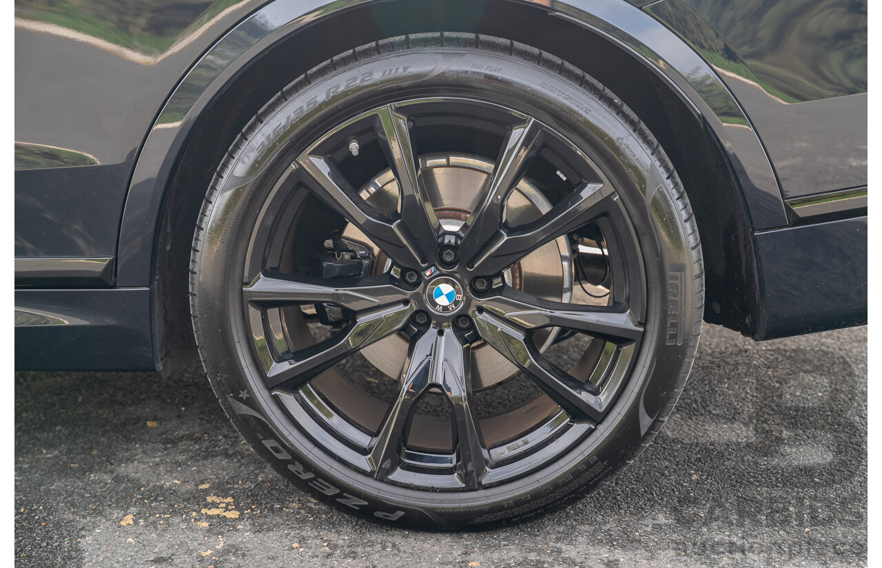 7/2024 BMW X7 xDrive40d M Sport MHEV (AWD) G07 LCI 4d Wagon Carbon Black Metallic Turbo Diesel 3.0L - 7 Seater