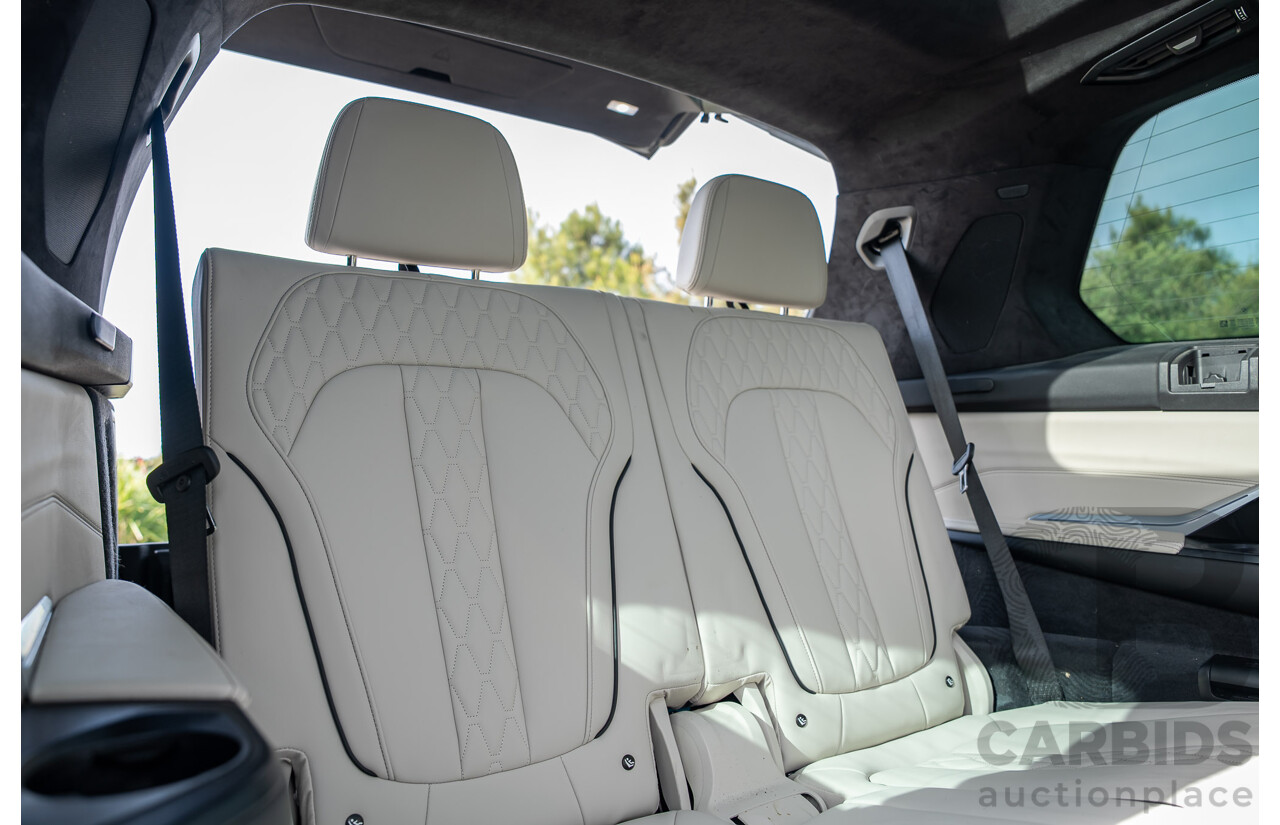 7/2024 BMW X7 xDrive40d M Sport MHEV (AWD) G07 LCI 4d Wagon Carbon Black Metallic Turbo Diesel 3.0L - 7 Seater