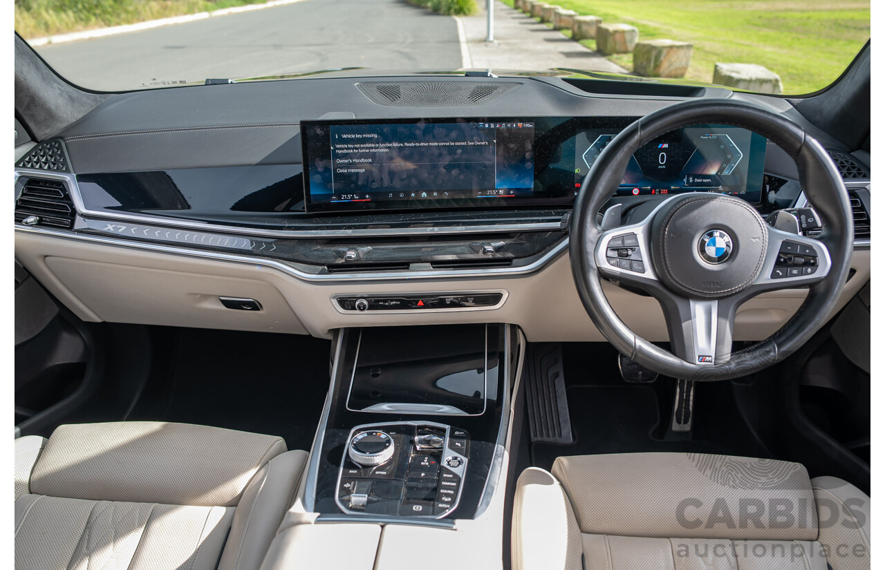 7/2024 BMW X7 xDrive40d M Sport MHEV (AWD) G07 LCI 4d Wagon Carbon Black Metallic Turbo Diesel 3.0L - 7 Seater