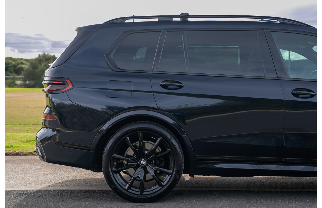 7/2024 BMW X7 xDrive40d M Sport MHEV (AWD) G07 LCI 4d Wagon Carbon Black Metallic Turbo Diesel 3.0L - 7 Seater