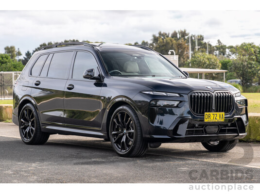 7/2024 BMW X7 xDrive40d M Sport MHEV (AWD) G07 LCI 4d Wagon Carbon Black Metallic Turbo Diesel 3.0L - 7 Seater