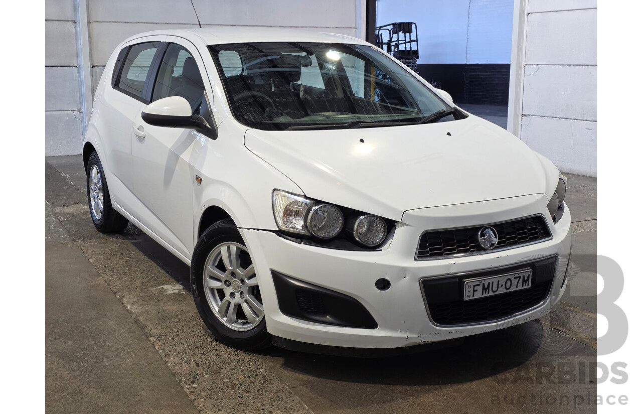 1/2015 Holden Barina CD TM MY15 5d Hatchback White 1.6L