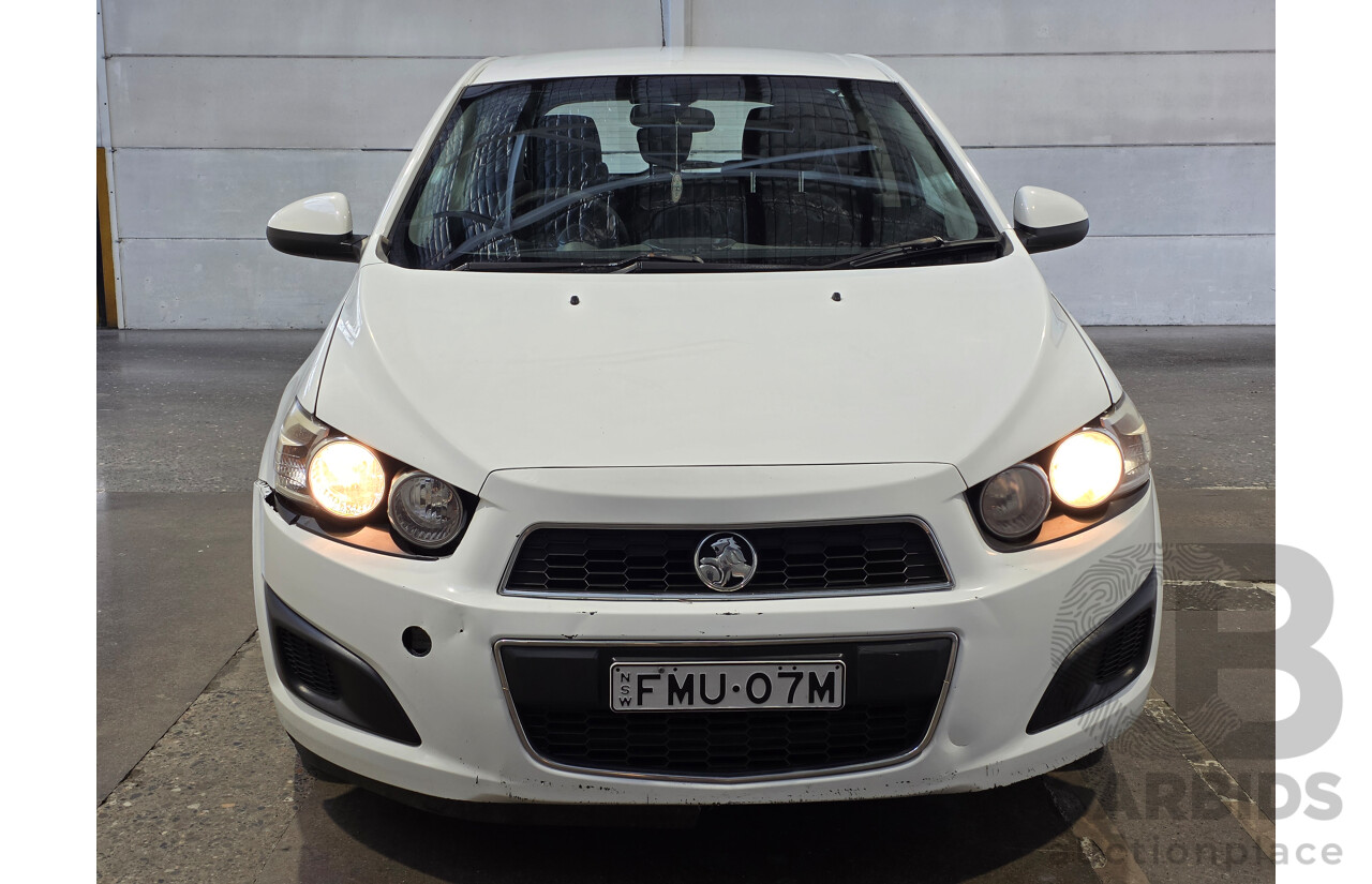 1/2015 Holden Barina CD TM MY15 5d Hatchback White 1.6L