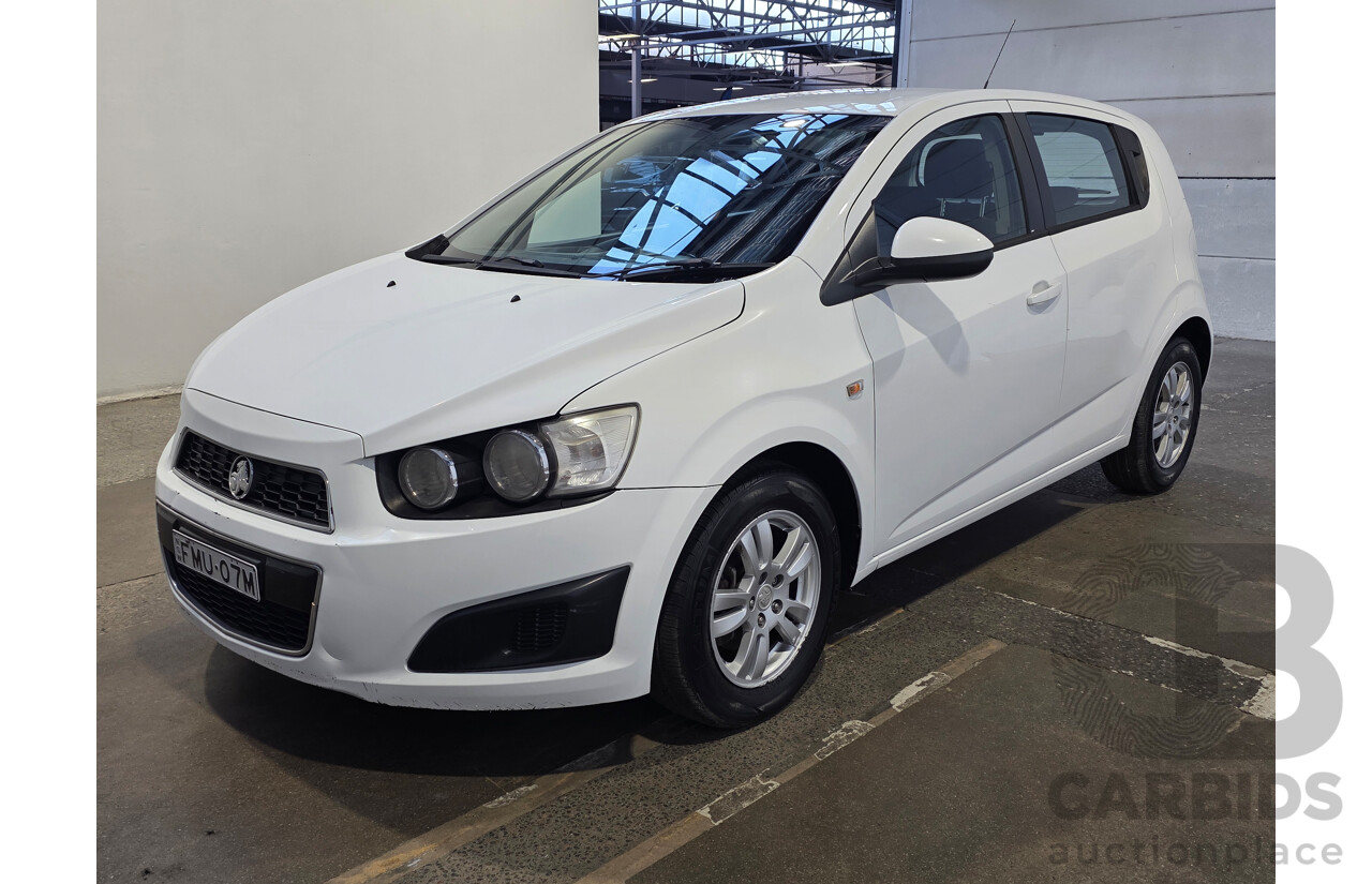 1/2015 Holden Barina CD TM MY15 5d Hatchback White 1.6L