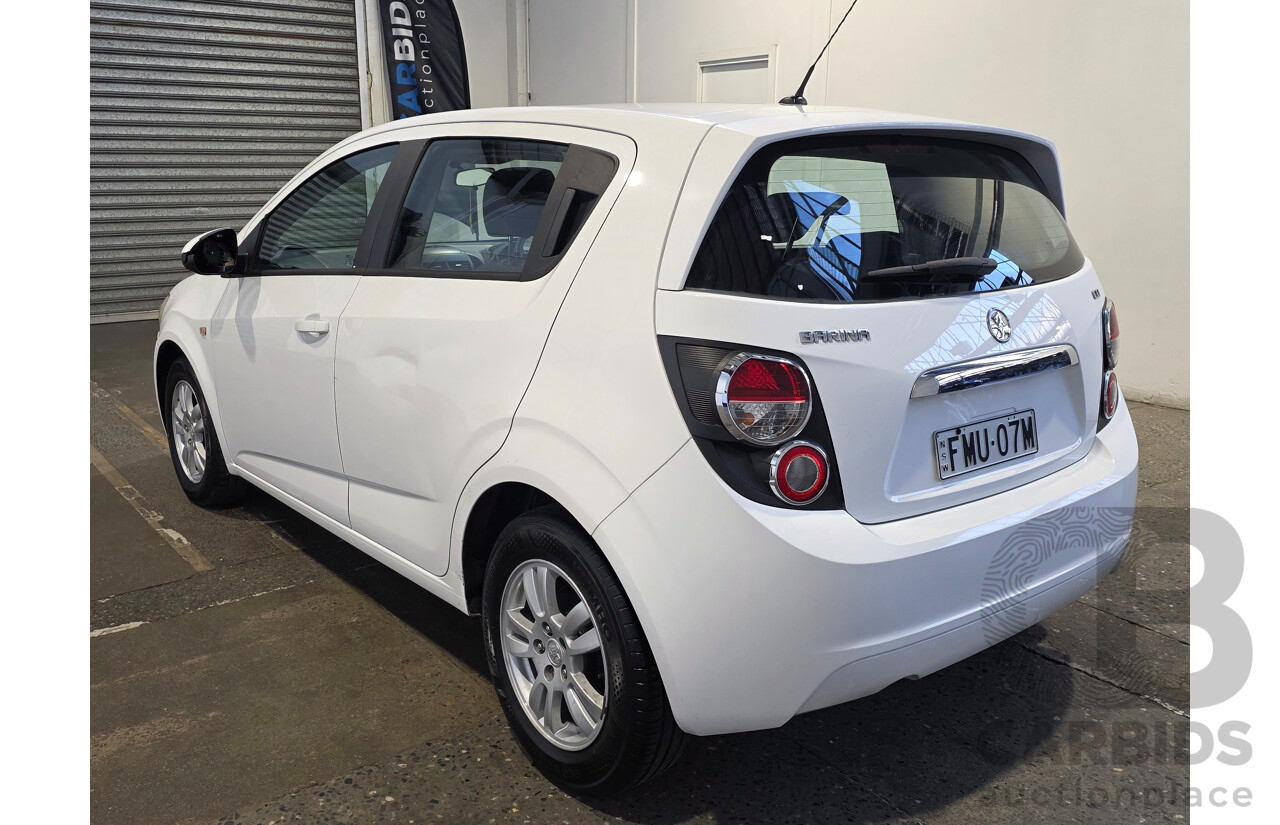 1/2015 Holden Barina CD TM MY15 5d Hatchback White 1.6L