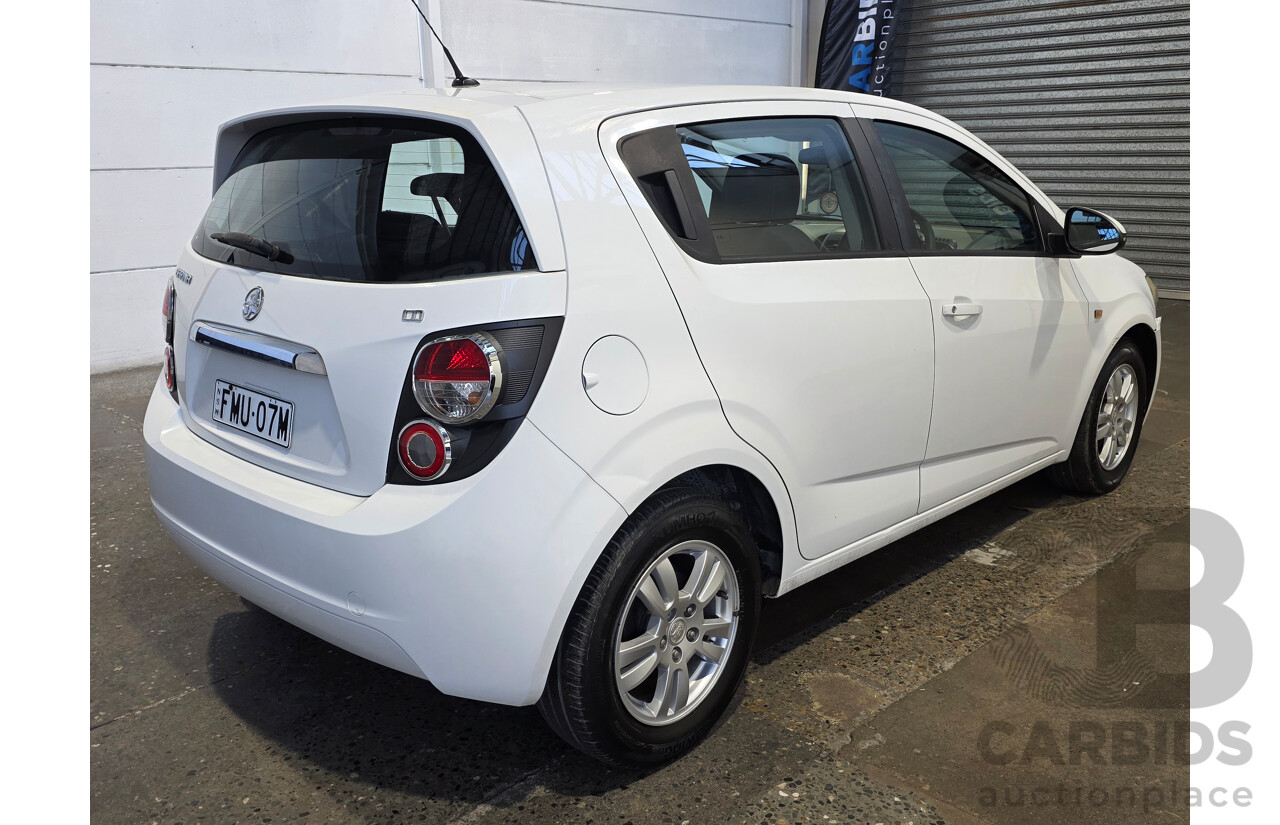 1/2015 Holden Barina CD TM MY15 5d Hatchback White 1.6L