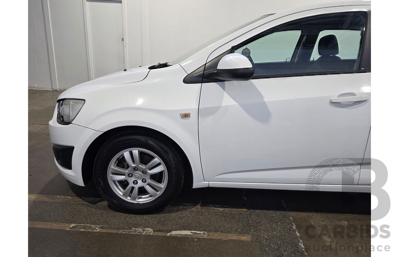 1/2015 Holden Barina CD TM MY15 5d Hatchback White 1.6L