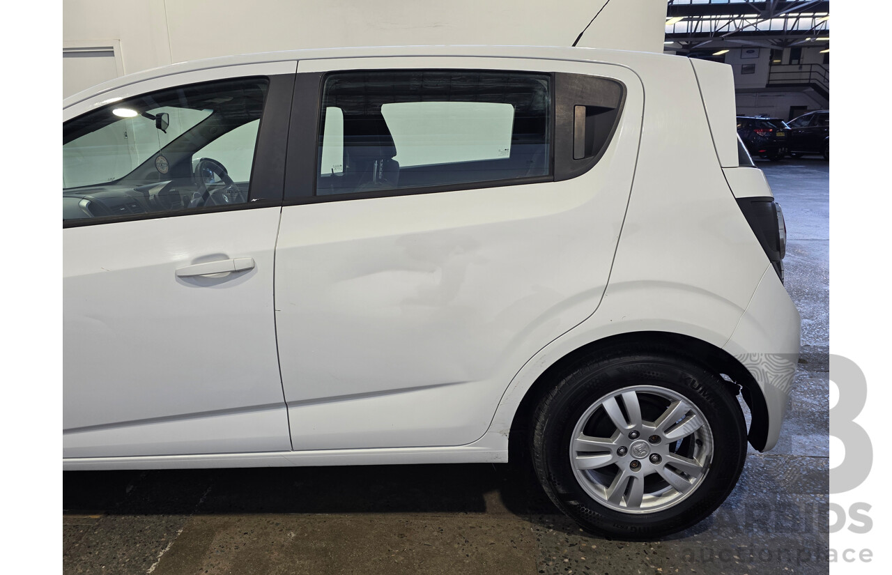 1/2015 Holden Barina CD TM MY15 5d Hatchback White 1.6L