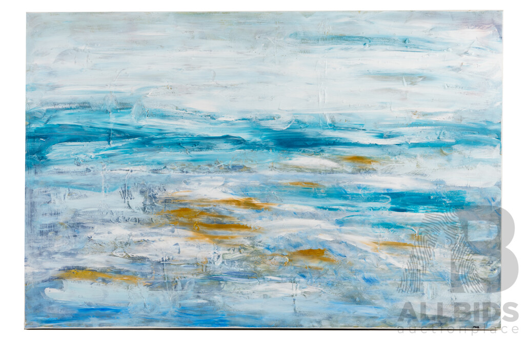Fosca (20th Century, Australian), Ocean's Highlights (2026), Original Acrylic on Canvas, 60H x 90W cm (frame)