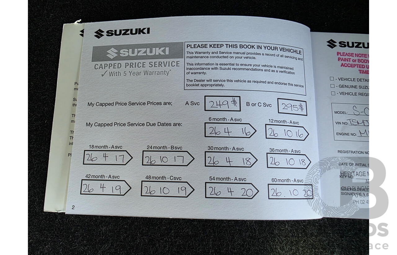 10/2015 Suzuki S-Cross GLX JY 4D Wagon Silky Silver Metallic 1.6L