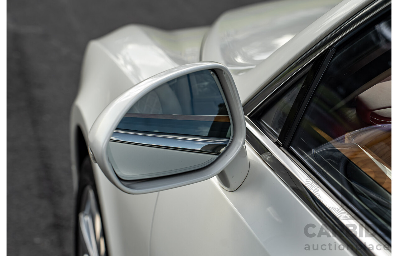 08/2013 Bentley Mulsanne (Mulliner & Premiere Specification) 3Y 4d Sedan Ghost Pearl White Twin Turbo V8 6.8L