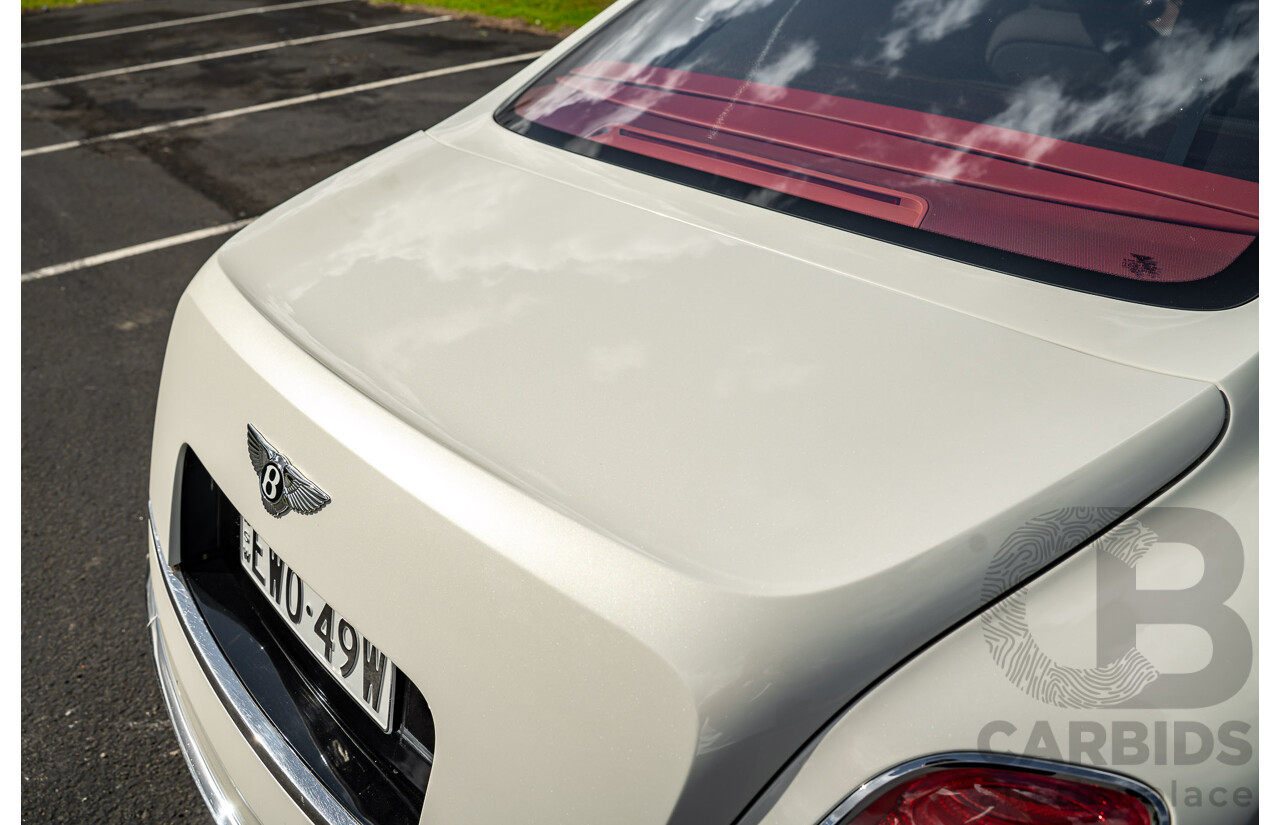 08/2013 Bentley Mulsanne (Mulliner & Premiere Specification) 3Y 4d Sedan Ghost Pearl White Twin Turbo V8 6.8L