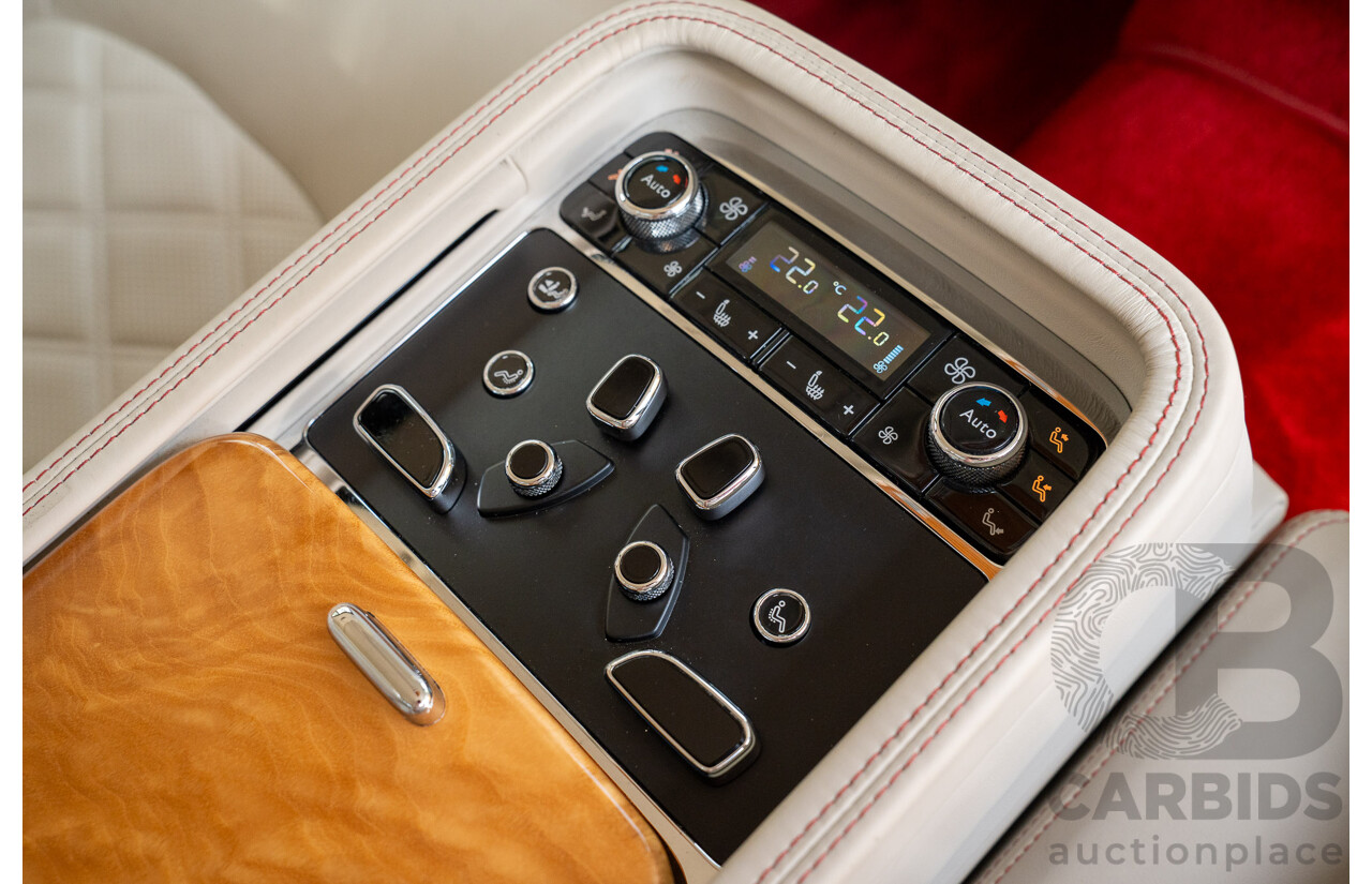 08/2013 Bentley Mulsanne (Mulliner & Premiere Specification) 3Y 4d Sedan Ghost Pearl White Twin Turbo V8 6.8L
