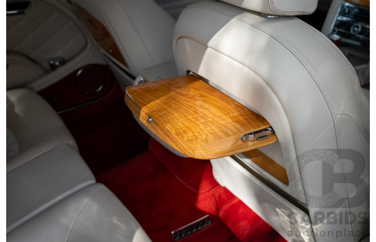 08/2013 Bentley Mulsanne (Mulliner & Premiere Specification) 3Y 4d Sedan Ghost Pearl White Twin Turbo V8 6.8L