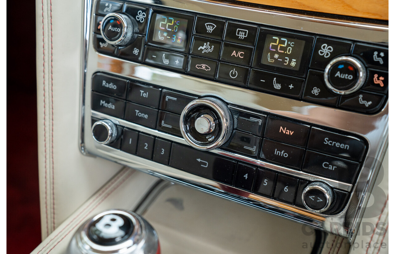 08/2013 Bentley Mulsanne (Mulliner & Premiere Specification) 3Y 4d Sedan Ghost Pearl White Twin Turbo V8 6.8L