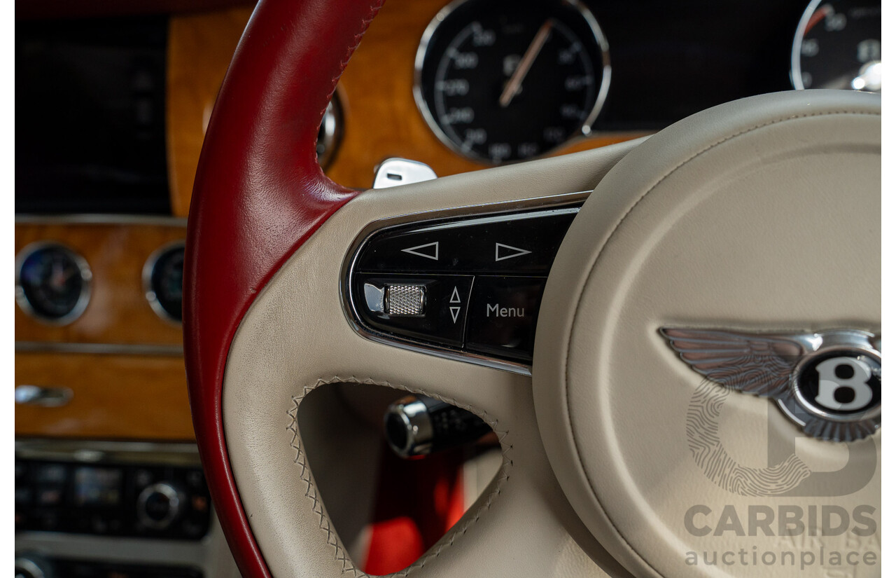 08/2013 Bentley Mulsanne (Mulliner & Premiere Specification) 3Y 4d Sedan Ghost Pearl White Twin Turbo V8 6.8L