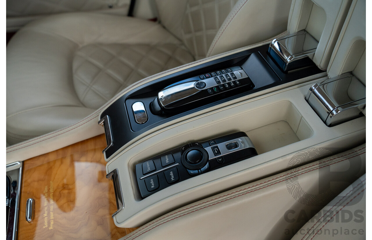08/2013 Bentley Mulsanne (Mulliner & Premiere Specification) 3Y 4d Sedan Ghost Pearl White Twin Turbo V8 6.8L