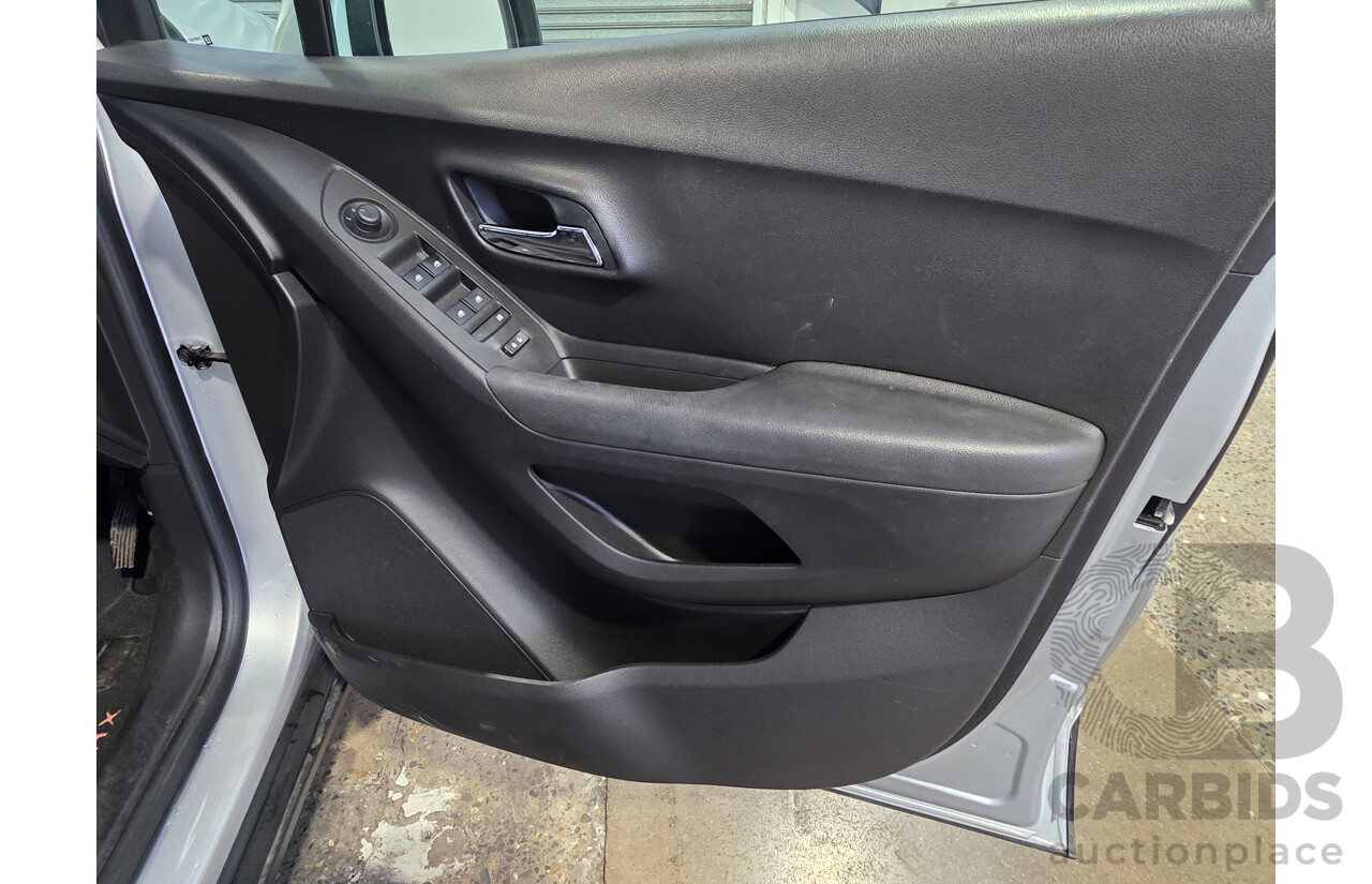 06/2017 Holden Trax LS TJ MY17 4D Wagon Nitrate Silver Turbo 1.4L