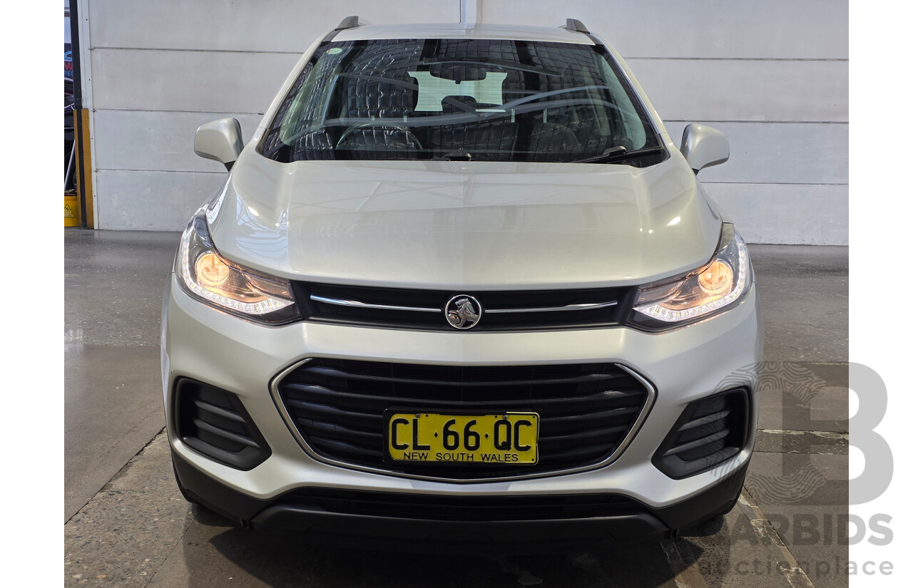 06/2017 Holden Trax LS TJ MY17 4D Wagon Nitrate Silver Turbo 1.4L