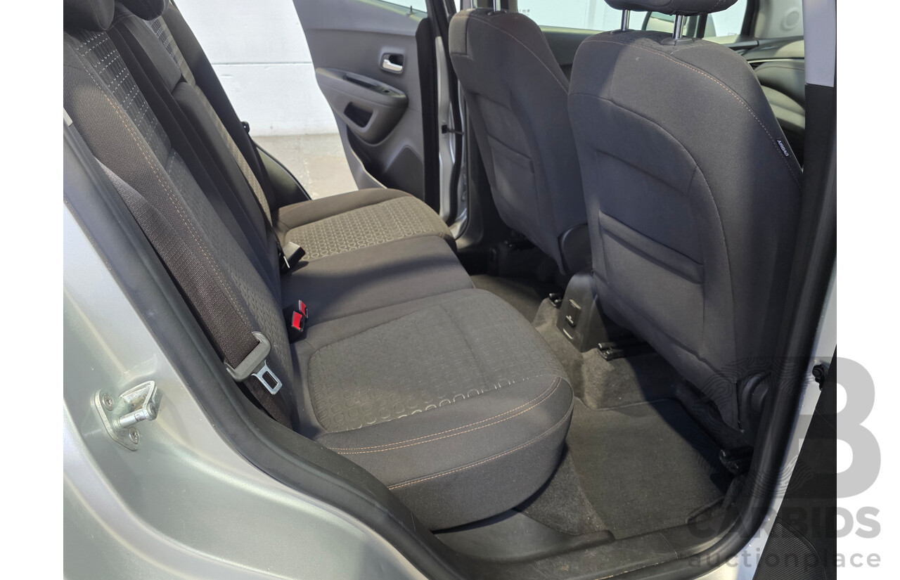 06/2017 Holden Trax LS TJ MY17 4D Wagon Nitrate Silver Turbo 1.4L