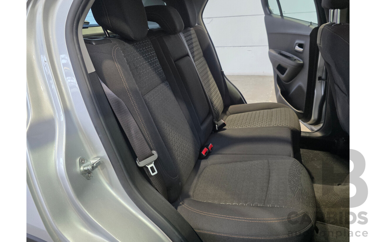 06/2017 Holden Trax LS TJ MY17 4D Wagon Nitrate Silver Turbo 1.4L
