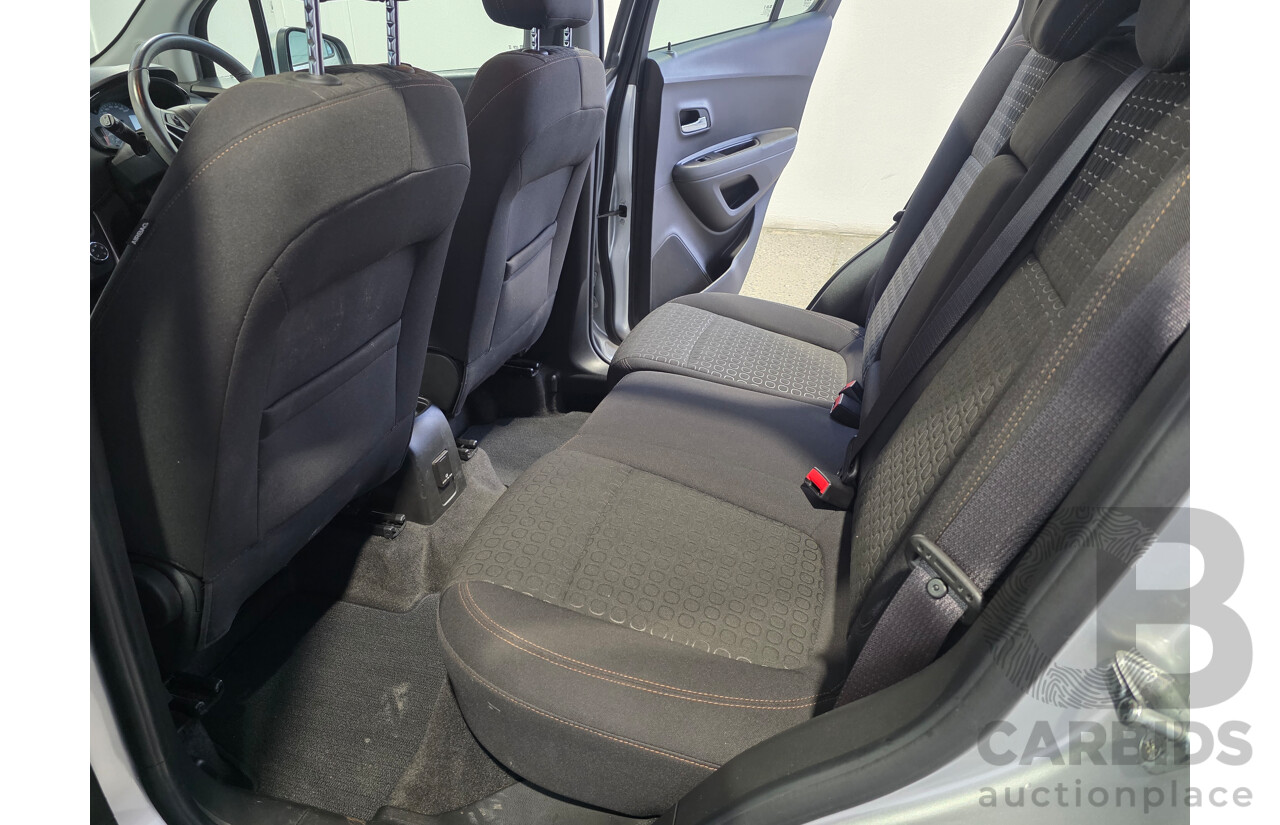 06/2017 Holden Trax LS TJ MY17 4D Wagon Nitrate Silver Turbo 1.4L