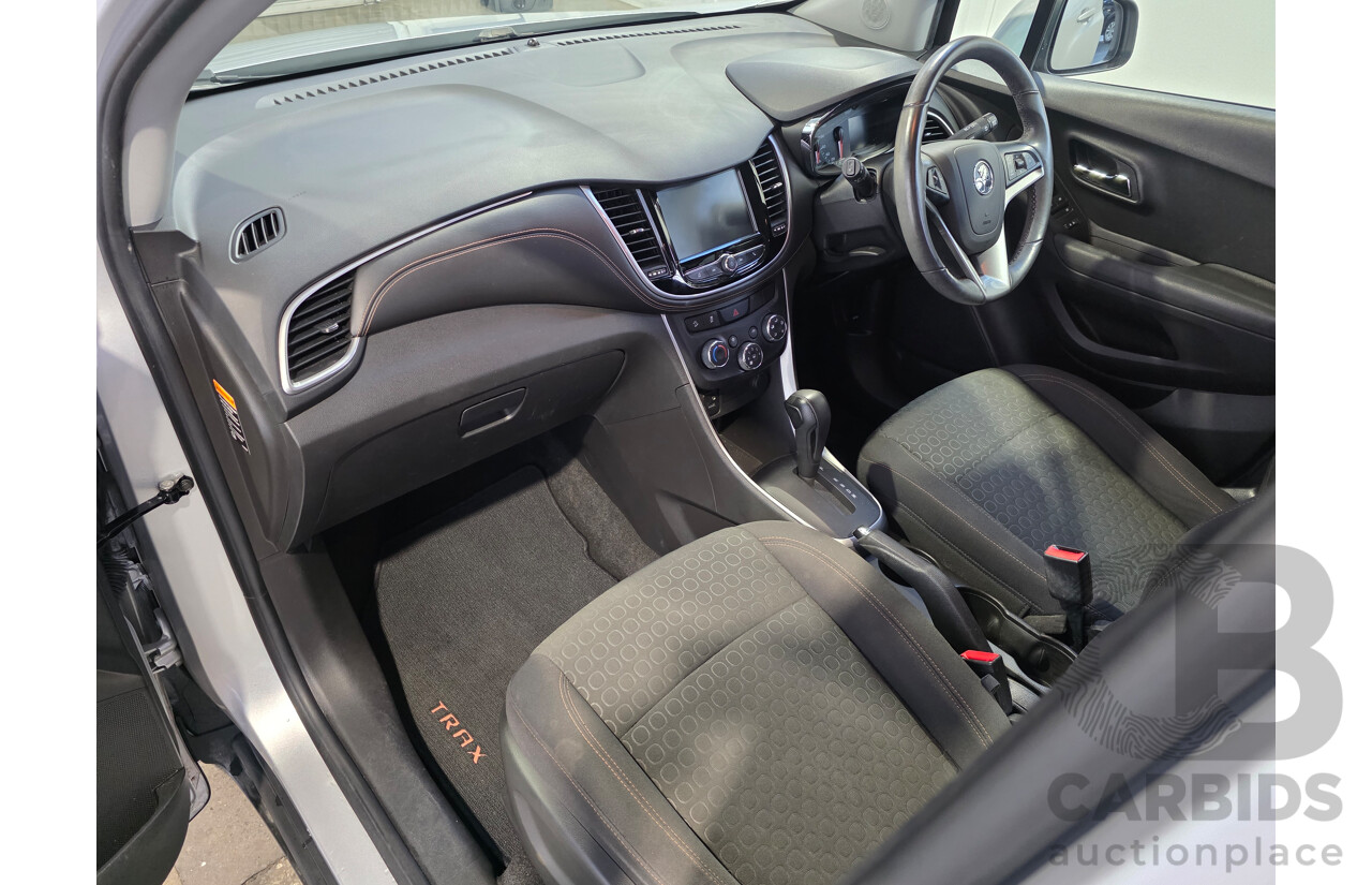 06/2017 Holden Trax LS TJ MY17 4D Wagon Nitrate Silver Turbo 1.4L