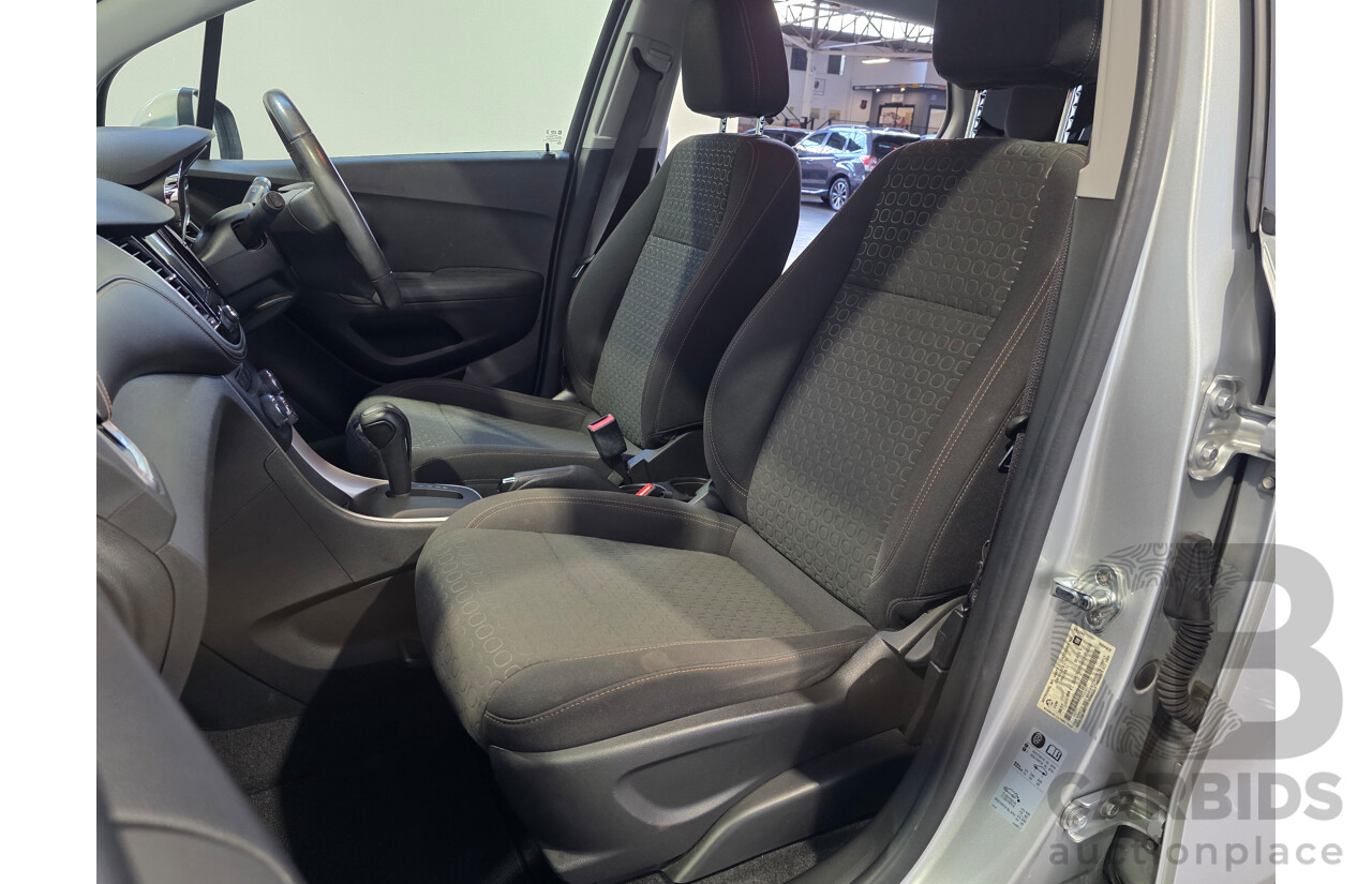 06/2017 Holden Trax LS TJ MY17 4D Wagon Nitrate Silver Turbo 1.4L