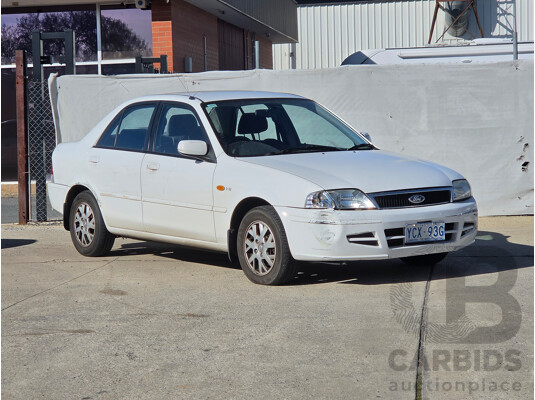 06/2001 Ford Laser GLXi KN 4d Sedan White1.8L