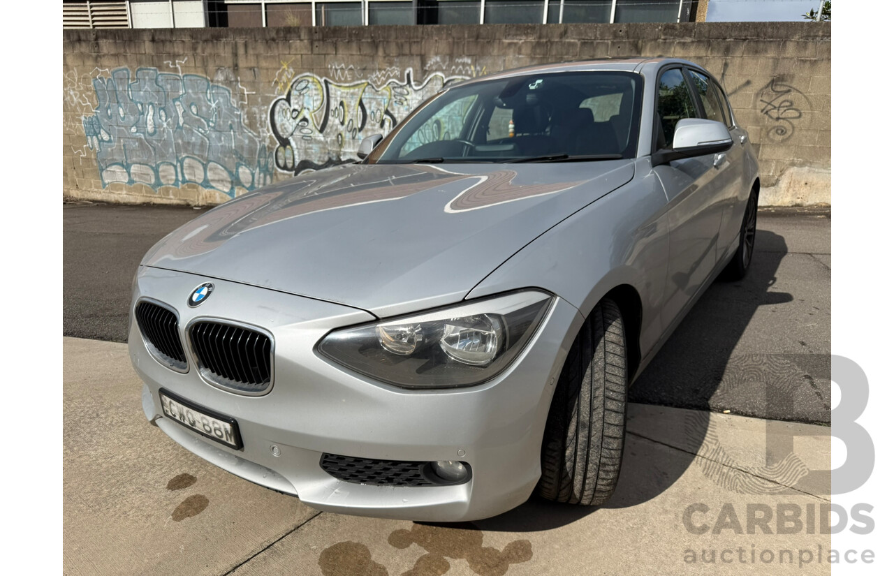 09/2014 Bmw 1 18i F20 MY13 5D Hatchback Glacier Silver Metallic 1.6L