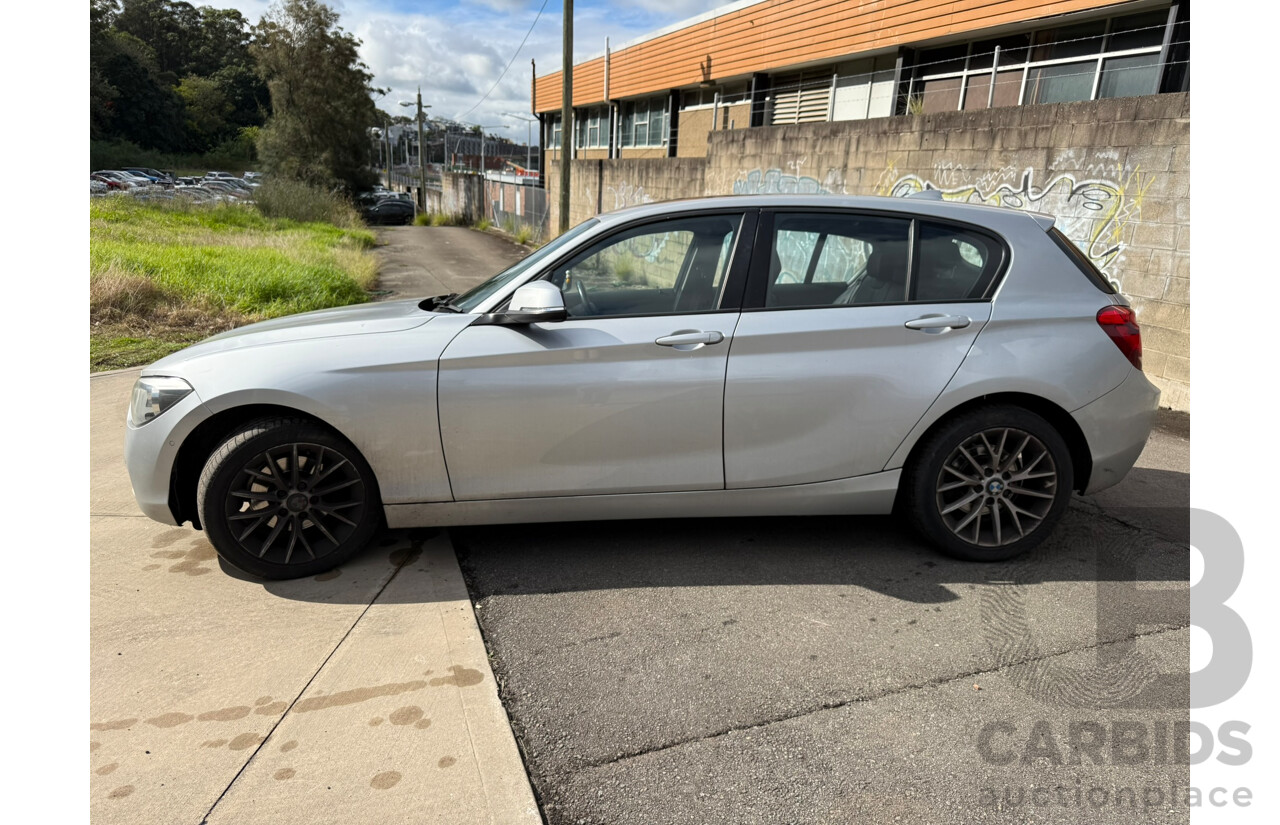 09/2014 Bmw 1 18i F20 MY13 5D Hatchback Glacier Silver Metallic 1.6L