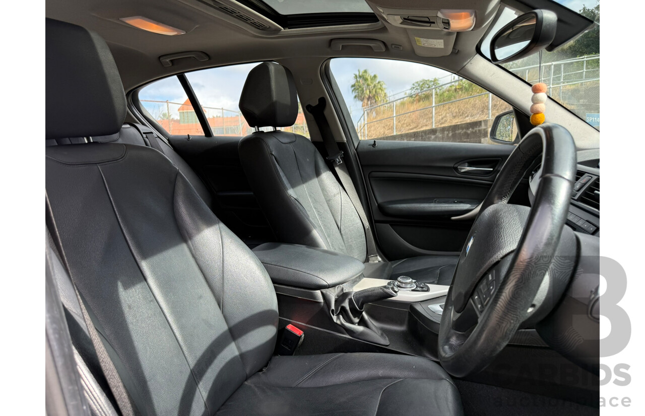 09/2014 Bmw 1 18i F20 MY13 5D Hatchback Glacier Silver Metallic 1.6L