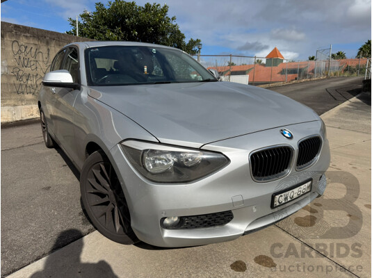 09/2014 Bmw 1 18i F20 MY13 5D Hatchback Glacier Silver Metallic 1.6L