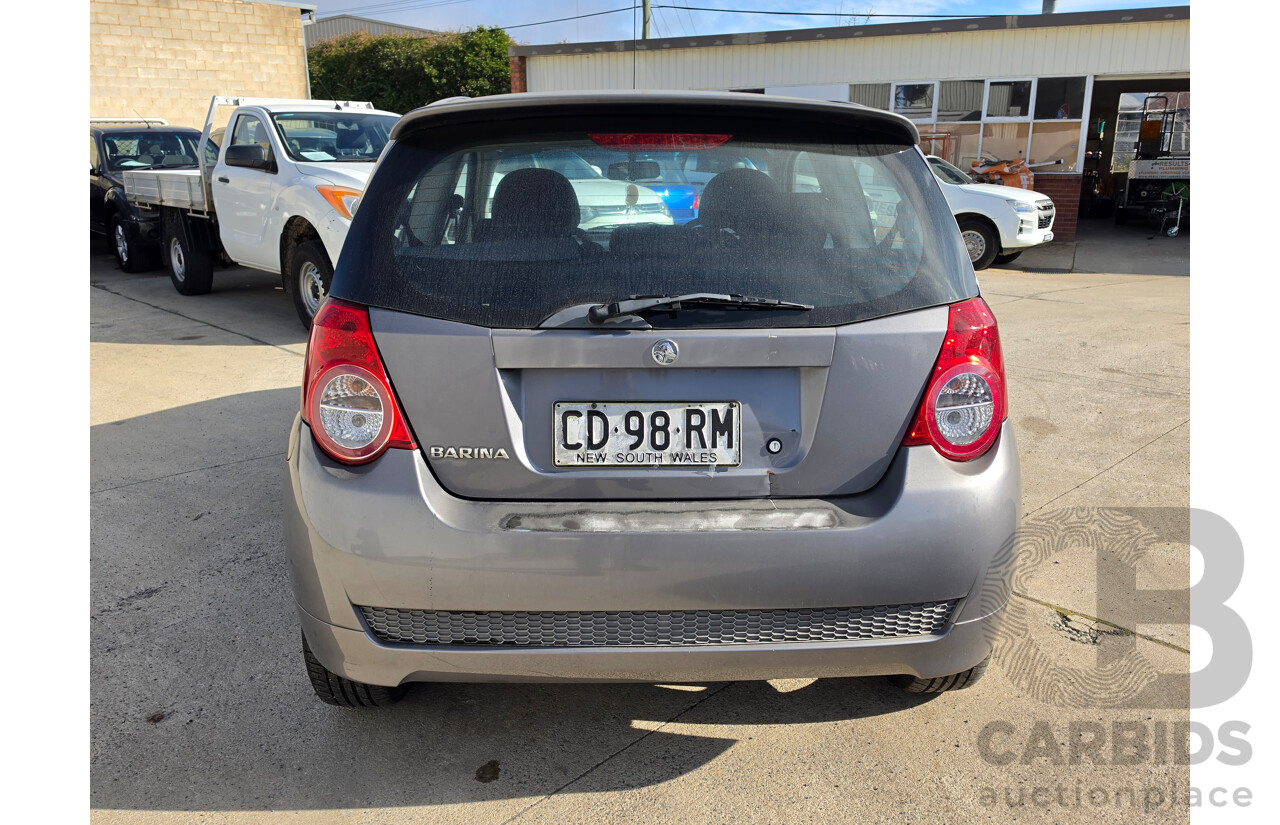 04/2010 Holden Barina TK MY10 3d Hatchback Silver 1.6L