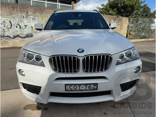 08/2013 Bmw X3 xDRIVE 28i 4WD F25 MY13 4D Wagon Alpin White 2.0L