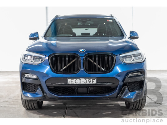 09/2018 Bmw X3 xDrive 30d (AWD) G01 4D Wagon Phytonic Blue Metallic Turbo Diesel 3.0L