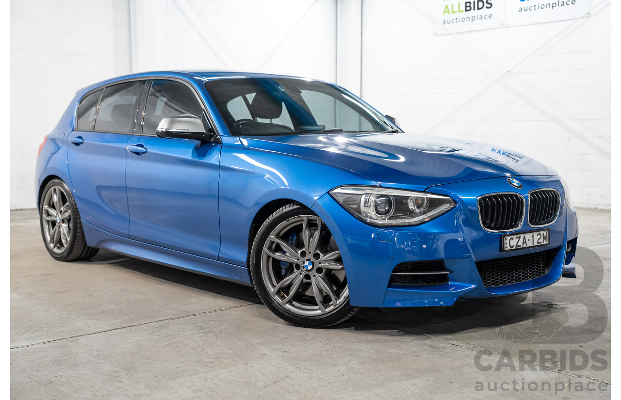 06/2013 BMW 1 Series M135i (RWD) F20 5d Hatchback Estoril Blue Turbo 3.0L