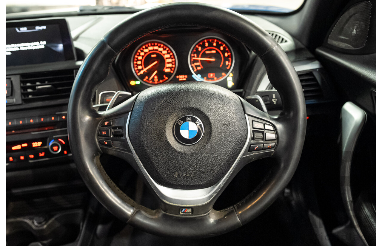 06/2013 BMW 1 Series M135i (RWD) F20 5d Hatchback Estoril Blue Turbo 3.0L