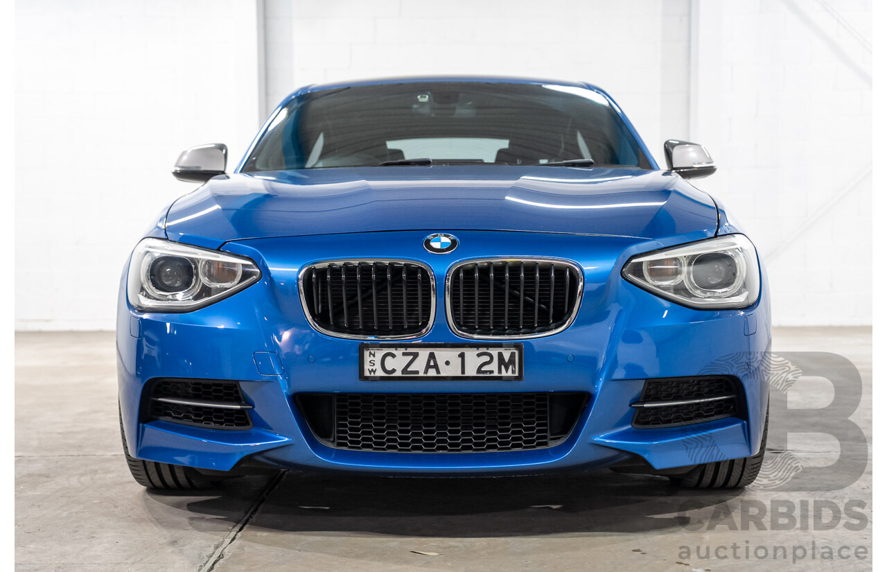 06/2013 BMW 1 Series M135i (RWD) F20 5d Hatchback Estoril Blue Turbo 3.0L