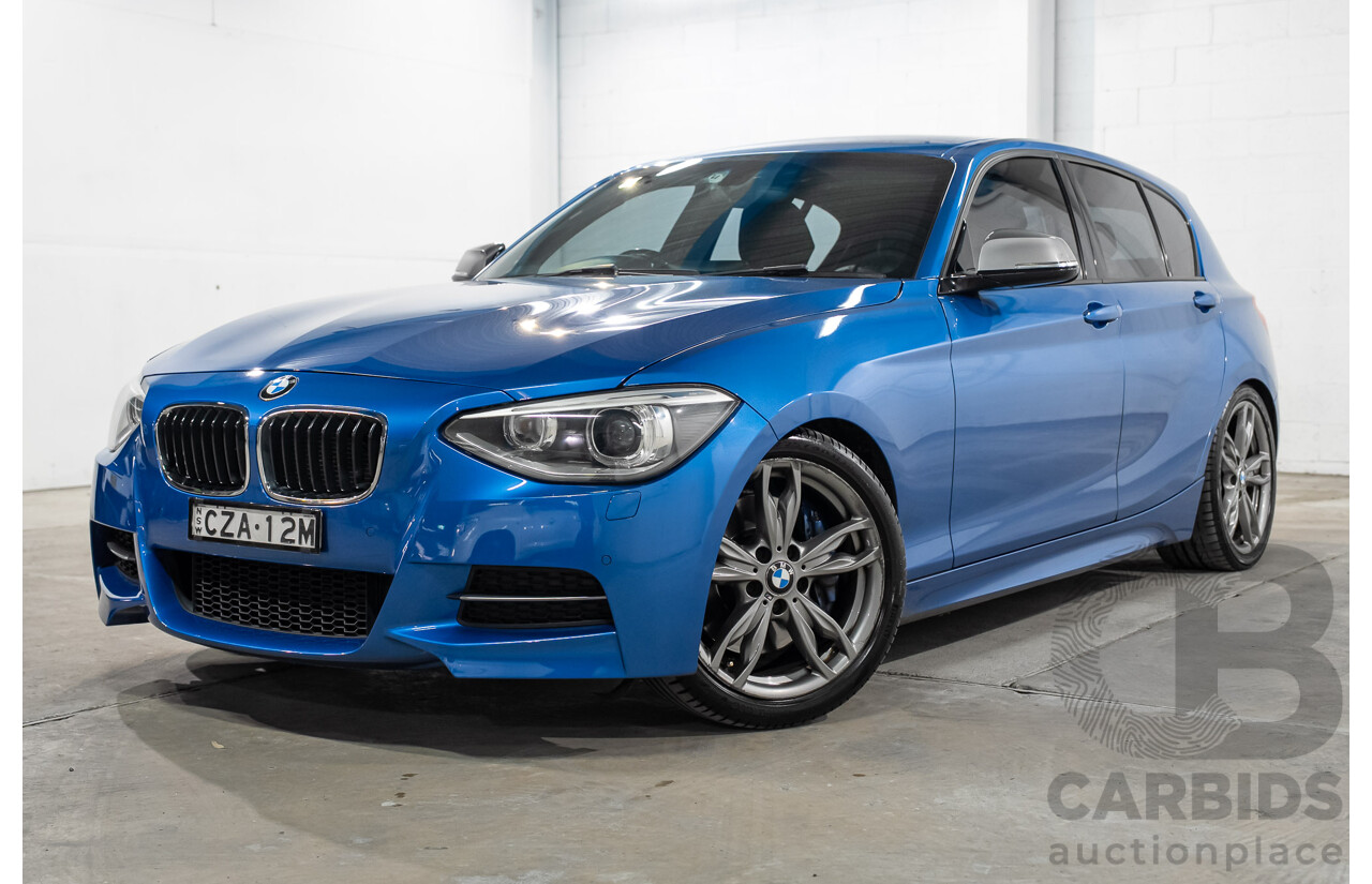 06/2013 BMW 1 Series M135i (RWD) F20 5d Hatchback Estoril Blue Turbo 3.0L