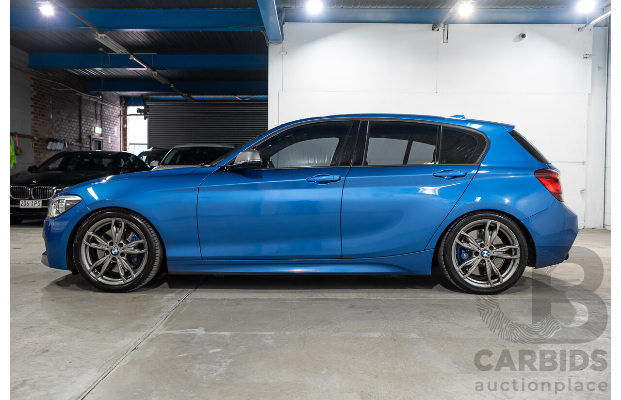 06/2013 BMW 1 Series M135i (RWD) F20 5d Hatchback Estoril Blue Turbo 3.0L