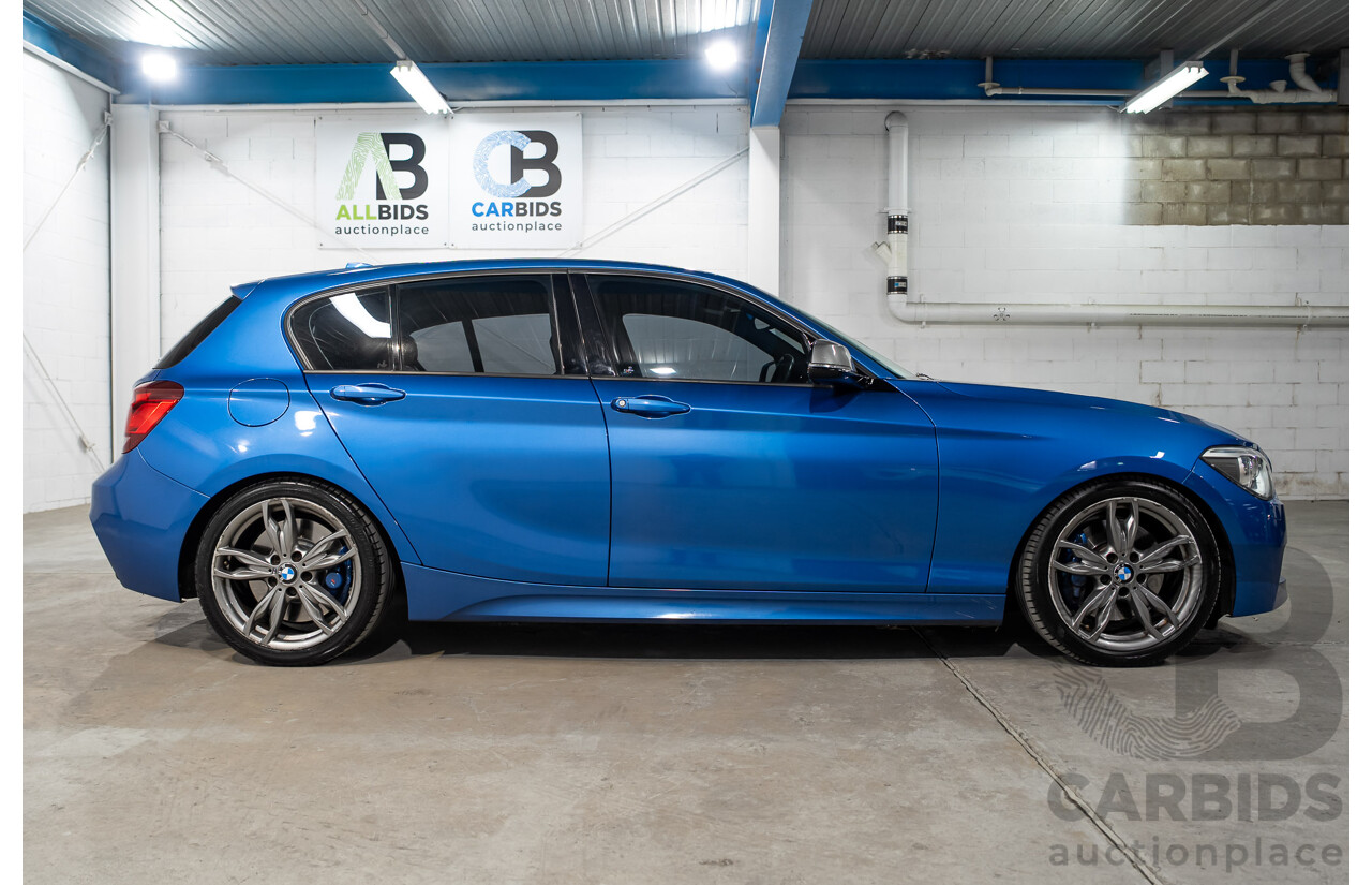 06/2013 BMW 1 Series M135i (RWD) F20 5d Hatchback Estoril Blue Turbo 3.0L