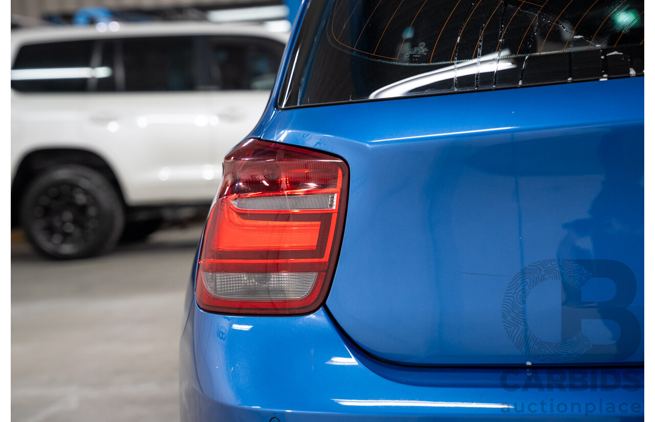 06/2013 BMW 1 Series M135i (RWD) F20 5d Hatchback Estoril Blue Turbo 3.0L