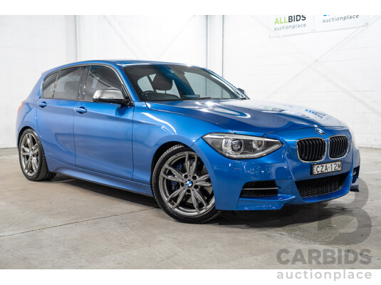 06/2013 BMW 1 Series M135i (RWD) F20 5d Hatchback Estoril Blue Turbo 3.0L
