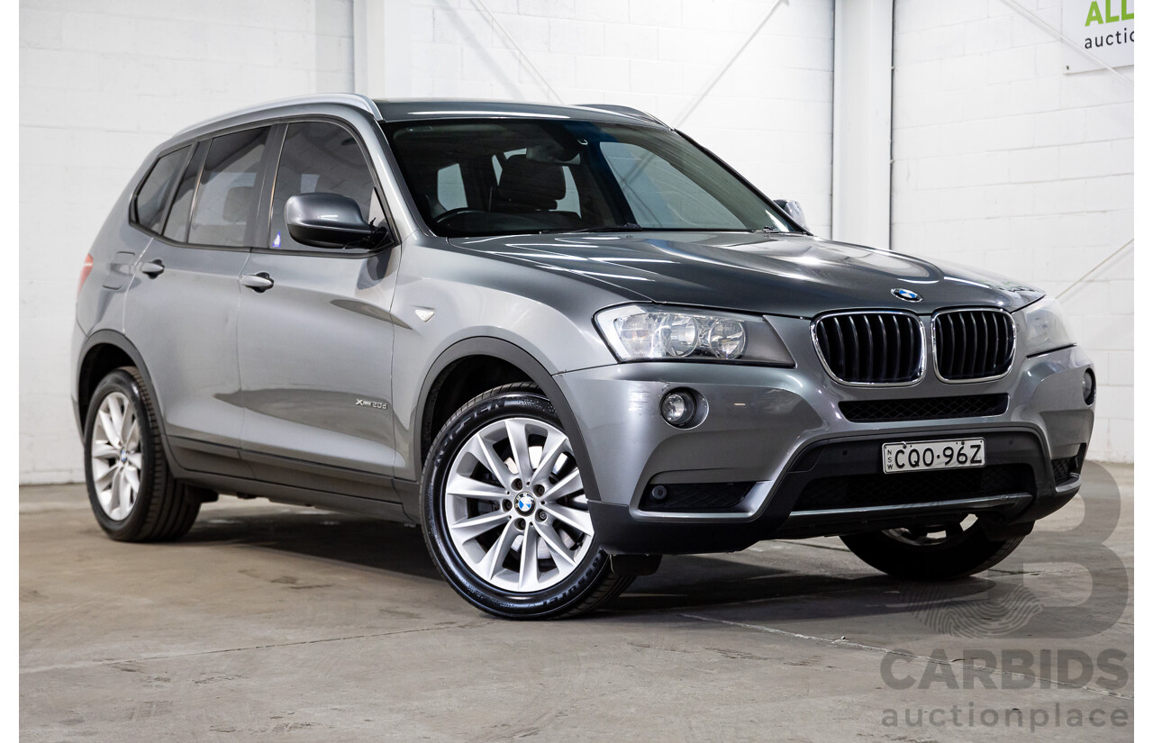 11/2013 Bmw X3 xDRIVE20d (4WD) F25 MY13 4d Wagon Grey Turbo Diesel 2.0L